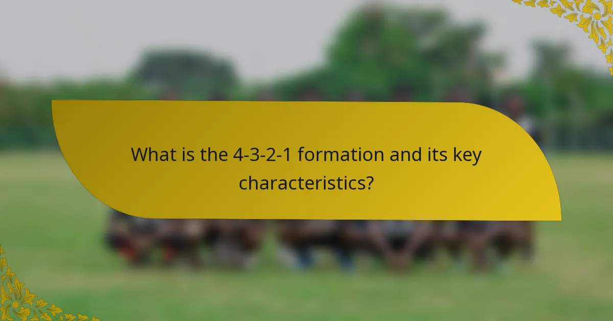 What is the 4-3-2-1 formation and its key characteristics?